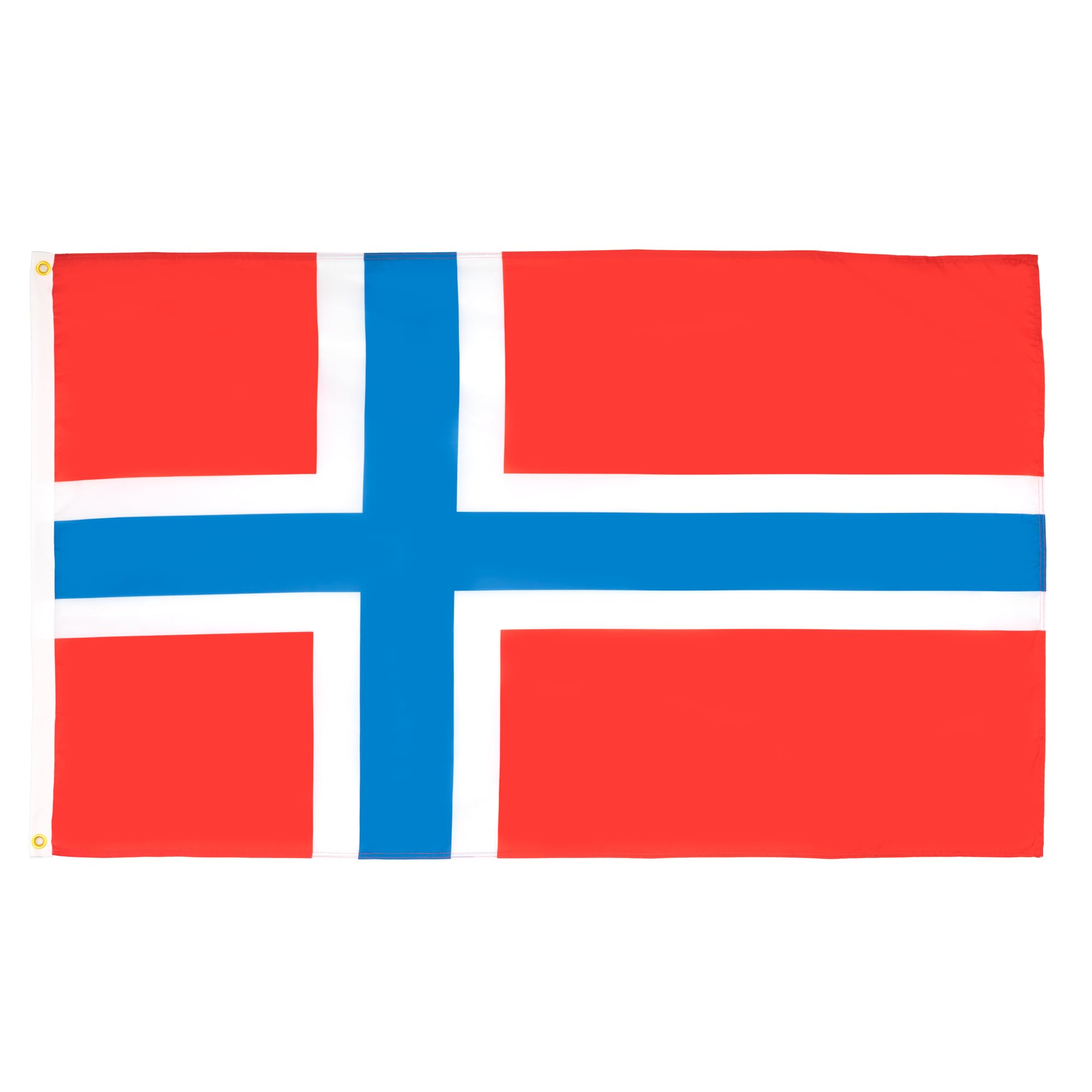 AZ FLAG - Norway Flag - 3x5 Ft - 100D Polyester Norwegian Banner with Two Metal Grommets - Fade Resistant - Vivid Colors - 3' x 5' Feet - 150x90 Cm — image 1