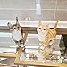 CITONG Gray Cat Outdoor Figurine - Cat Garden Statue Decor Indoor or Outdoor