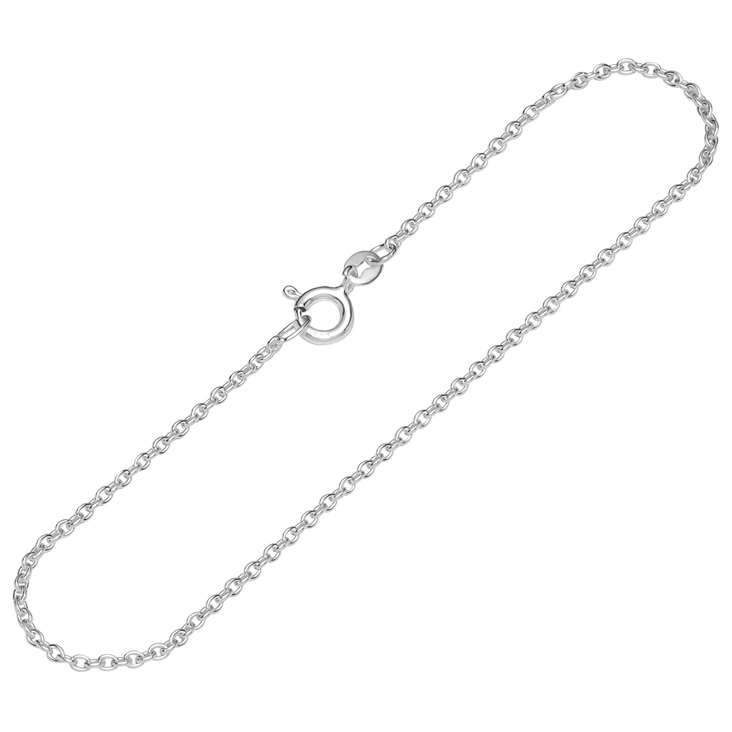 NKlaus bracelet 925 Sterling Silver 19cm anchorchain round ladies designer bracelet chain 12541