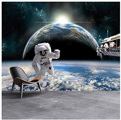 azutura Astronaut & Planet Earth Wall Mural Wallpaper available in 8 Sizes Digital