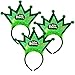 Gift Boutique 6 Pack St Patrick’s Day Headbands Green Sequin Leprechaun Hat and Irish Princess Head Boppers Party Costume Supplies Accessories Decorations