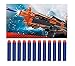 6MILES 300 Pcs 7.2*1.3 Cm EVA Dark Blue Foam Soft Refill Bullet Darts for Nerf N-strike Elite Series Blasters Kid Toy Gun Parts Play GameSlight Fast Firm Accesory Birthday Gift