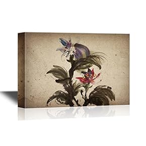 Chinese Culture Chinese Watercolor Painting of The Flower