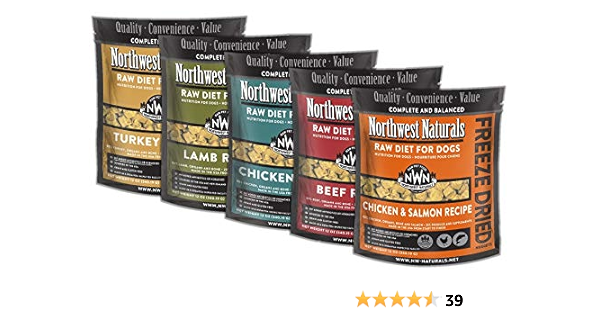 Amazon Com Mixed 5 Pack 12 Oz Northwest Naturals Raw Rewards Freeze Dried Nuggets Dinner For Dogs Pet Supplies
