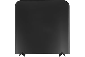 Permade Firebacks for Fireplace-Stainless Steel Fireback with Adjustable Feet, 24" x 24" Fireplace Heat Reflector, Fireplace Back Plates, Painted Black Heat-Resistant Material for Wall Protection