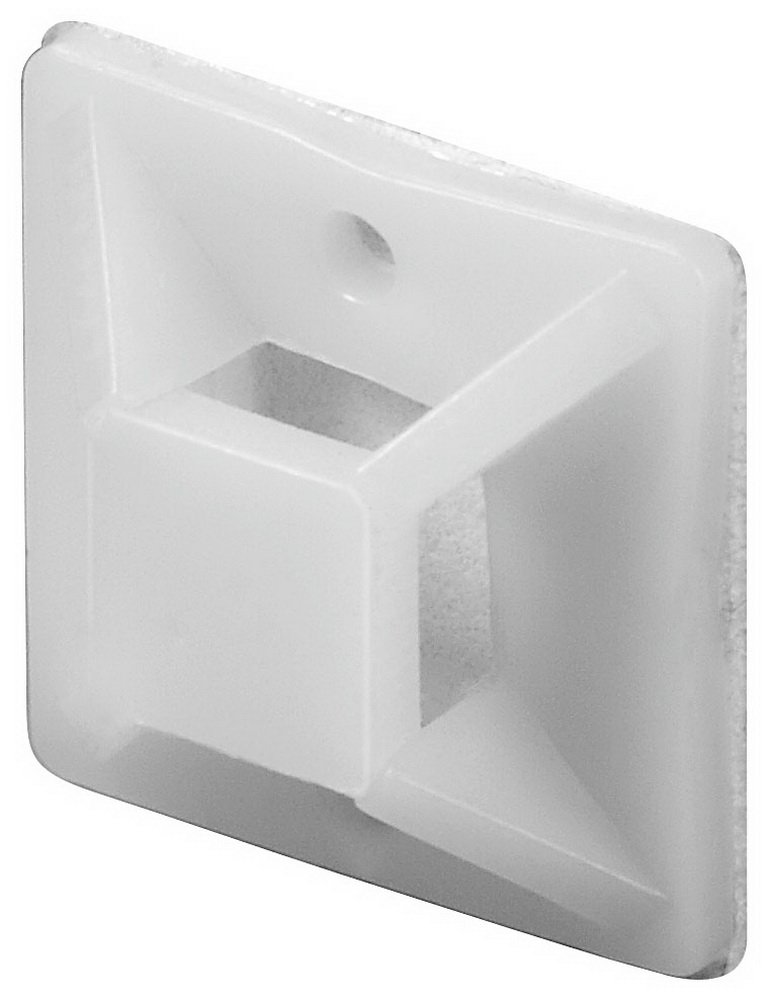 Goobay 17104 Self adhesive mount with eyelet; natural - for mounting of cable ties up to 3.6 mm