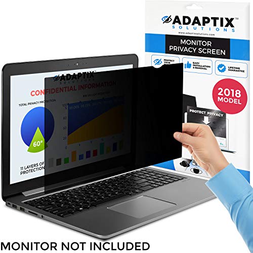 Laptop Privacy Screen 17.3” – Information Protection Privacy Filter for Laptop – Anti-Glare, Anti-Scratch, Blocks 96% UV – Matte or Gloss Finish Privacy Screen Protector – 16:9 by Adaptix (APS17.3W)
