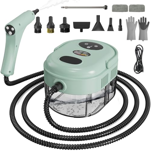 Handheld Steam Cleaner for Home, 1.59QT Tank, 6 Adjustable Modes, High Pressure Steam Cleaner for Car Detailing, Steamer for Cleaning Bed Bugs, Couch, Furniture, Kitchen