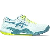 ASICS Women's Gel-Resolution 9 Tennis Shoes, Soothing SEA/GRIS Blue, 5.5 Wide