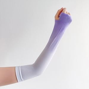 Gradient Cooling Arm Sleeves for Men Women Sun Shielding Long Sleeves for Cycling Driving Outdoor Sports Thin Compression
