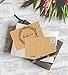 60-Pack Thank You Postcards - Kraft Paper - All Occasion Post Cards with Mailing Side- Flower Wreath Design - 4 x 6 Inches