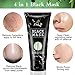 Black Mask Blackhead Remover Mask, Whitehead Acne Removal Peel Off Facial Mask Purifying Bamboo Charcoal Deep Cleaning for Face Nose, 50g