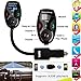 Vafru Universal Wireless Car Bluetooth FM Transmitter Modulator Radio Adapter Car Kit for Handsfree Calling & Music With Charging Port