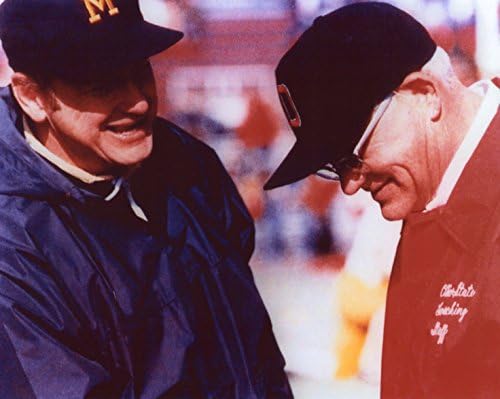 BO SCHEMBECHLER MICHIGAN-WOODY HAYES OHIO STATE 8X10 SPORTS ACTION PHOTO Single Issue Magazine