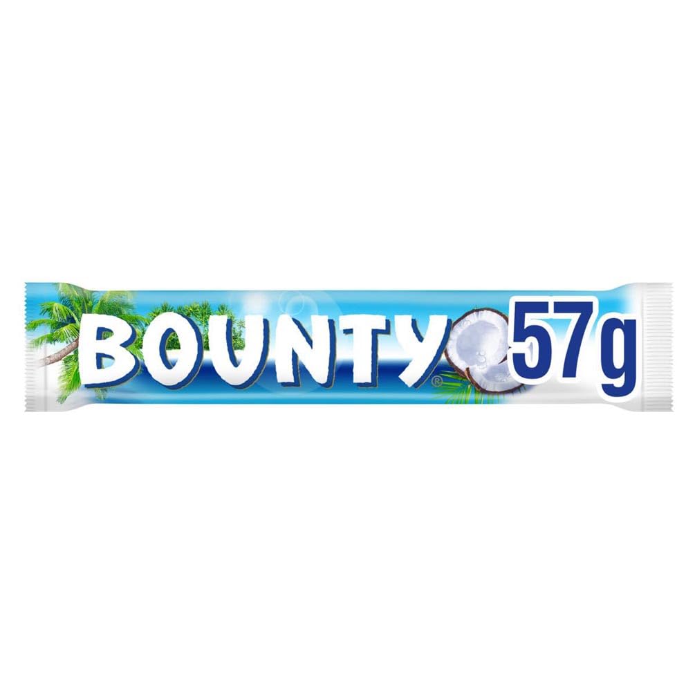 Bounty Schokoriegel, Kokos und Schokolade Geschmack, 24 Riegel in einer Packung (24x 57g) 3