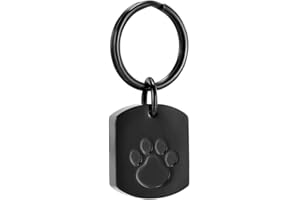 Imrsanl Cremation Jewelry Urn Keychain for Ashes for Pet for Dog Cat Cremation Pendant Key Ring for Ashes
