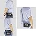 Essential Phone Belt Clip Waist Hip Pack Travel Messager Purse Crossbody Bag 3 Way Universal Water Resistant(Horizontal-Black)
