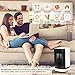 WEINAS Portable Space Heater, Ceramic Electric Heater 950W Auto Oscillating 3 Modes 2S Heat-up, Overheat/Tip-Over Protection Personal Desk Heater Fan for Home Office