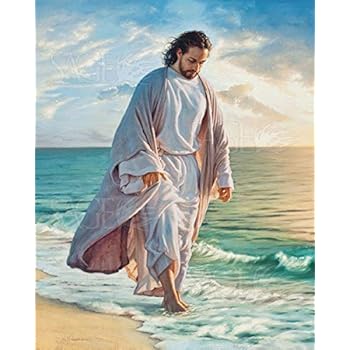 Picture Peddler Be Still My Soul by Mark Missman Jesus Beach Christian Religion Print Poster 8x10