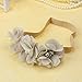 Fullkang 5pc Babys Girls Elastic Headband Chiffon Flower Photography Headbands