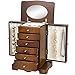 Best Choice Products Handcrafted Wooden Jewelry Box Organizer Wood Armoire Cabinet Storage Chest