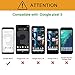 OMOTON Google Pixel 3 Screen Protector, Tempered Glass Screen Protector for Google Pixel 3 [5.5 Inch] with Guide Frame [Only Cover Display Area] [2 Pack]