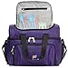 MOJECTO Large Cooler Bag. Two Insulated Compartment, Heavy Duty Fabric, Thick Insulation, 2 Heat Sealed Soft Peva Liner, Many Pockets, Strong Double Zipper, Padded Straps. for Men Women
