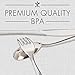 Plastic Silverware, 300 Pieces Disposable Silverware Set, Plastic Cutlery Set, 100 Plastic Forks, 100 Plastic Spoons, 100 Plastic Knives, Heavyweight Plastic Utensils Ideal for Party Supplies
