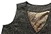Coodebear Boys' Girls' Map Lined Pockets Buttons V Collar Vests Deep Grey Size 8T