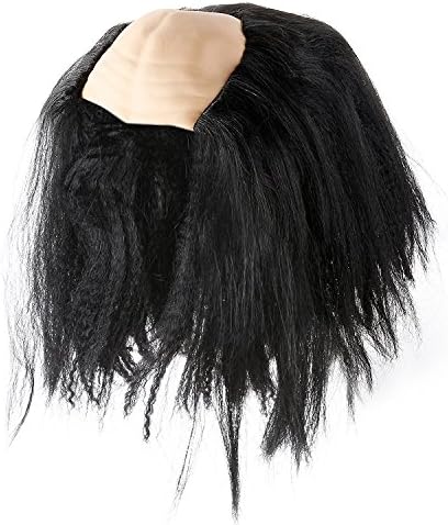 ToySharing Bald Cap Black Wig Kids Old Man Ben Franklin Mad Scientist Halloween Costume