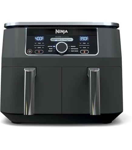 Amazon.com: Ninja DZ201 Foodi 8 Quart 6-in-1 DualZone 2-Basket Air