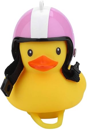 bicycle horn light small yellow duck with helmet