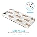 iPhone 7 Plus Case, iPhone 8 Plus Case, JAHOLAN Shiny Gold Pineapple Gray Marble Design Clear Bumper TPU Soft Rubber Silicone Cover Phone Case for Apple iPhone 7 Plus/iPhone 8 Plus