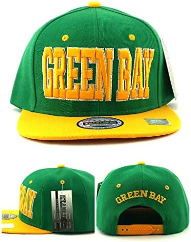 Green Bay New Leader Blockbuster Green Gold Era Snapback Hat Cap