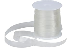 TIMESETL Clear Elastic Strap 3/8"(11yards) Clear Elastic for Sewing Lightweight Invisible Stretchy Transparent Elastic for DIY Bra Lingerie Swimwear