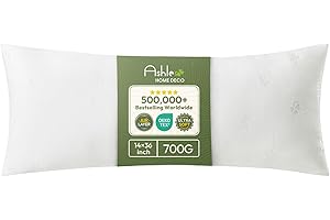 Ashler Throw Pillow Inserts 14 x 36, Air Layer Lumbar Pillow Decorative Premium Pillow Stuffer Sham Rectangle for Couch Bed S