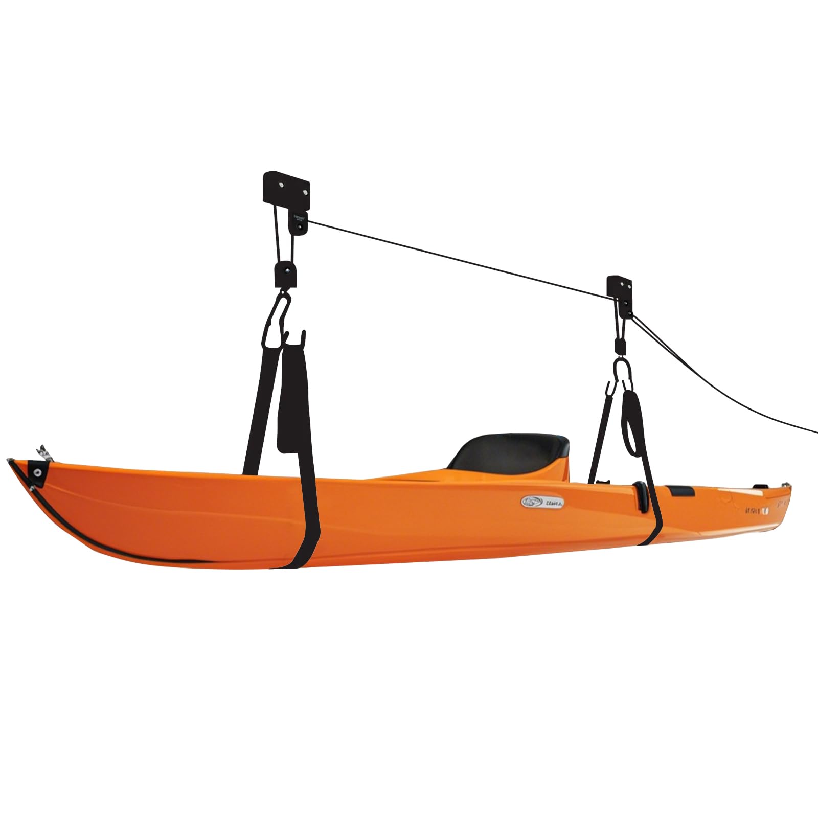 Hoteche Kayak suspension bicycle lift, kayak accessories with 16 m rope, ceiling mount for canoes and bicycles, load capacity 57 kg.