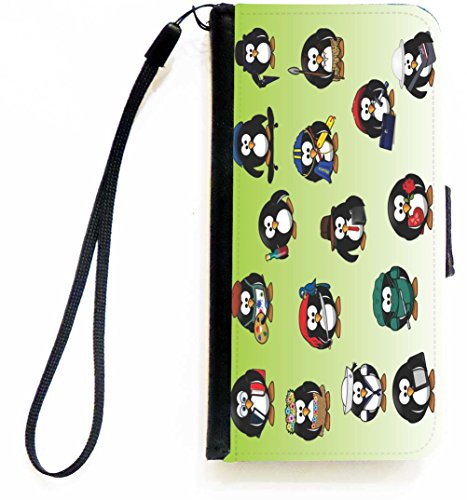 Rikki Knight Penguins Professions Flip Wallet iPhoneCase with Magnetic Flap for…