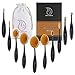 Makeup Brushes Set Professional 10 Pieces Oval Make Up Brushes Soft Toothbrush Shaped Design for Foundation, Concealer , BB cream, Powder with Box and Rose Beauty Blender
