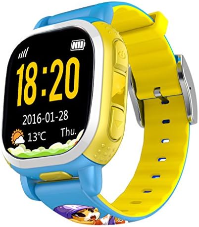 Tencent QQwatch Kids GPS Wrist Watch Phone with Real-time GPS Tracking / SOS Emergency Call (EU Version, Blue)