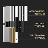 Bwintech 70mm Chrome Euro Cylinder Lock with 3 Keys Anti Pick Drilling view 5
