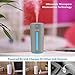 Cleefun Cool Mist Humidifier, Ultrasonic USB Portable Air Humidifiers Purifier for Cars Office Desk Home Bedroom, 230 Milliliter Mini Desktop Cup Humidifier With LED Night Light and No Noise(Gray)