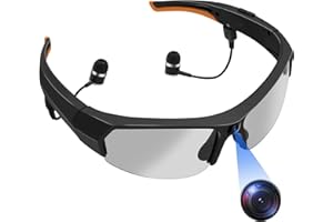 YYCAMUS Camera Sunglasses 1080P Bluetooth Sunglasses Sport Action Glasses Camera Video Camera Glasses with Headset and UV Protection Polarized Lens for Outdoor and Travel