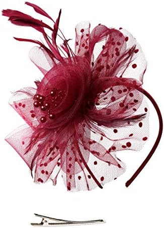 Ladies Day Hat Kentucky Derby Fascinators Tea Party Headband Wedding Cocktail Flower Hair Clip
