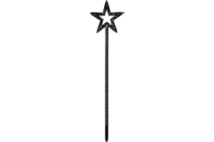 LVVXIXI 1PCS Star Wand, Pentagram Plastic Magic Wand, Role Play Costume Accessories, Halloween Show Props for Girls Princess, Elf, Witch