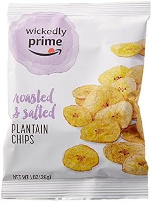 Wickedly Prime Plantain Chips Roasted Salted Snack Pack 1 Ounce Pack Of 1