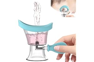 Eye Wash Cup,Eye Wash Cleaner Kit Silicon Manual Air Pressure Eye Cleaning Cup Tool Effective Eye Rinse Clean Dust Makeup Irr