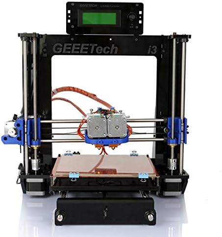 Iglobalbuy Geeetech I3 Pro W High Precision Desktop 3D Printer Dual Extruder MK8 DIY MK2A Heatbed i3 DIY Self Assembly Kit Support Off-line Printing