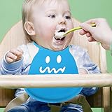 ACRATO Baby Bibs 2 Pack Silicone Waterproof Easy to Clean and Dry Fast Silicone 