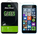 Microsoft Lumia 640 Glass Screen Protector, Dmax Armor [Tempered Glass] 0.3mm 9H Hardness, Anti-Scratch, Anti-Fingerprint, Bubble Free, Ultra-clear